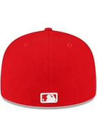 New Era St Louis Cardinals Mens Red Side Patch 59FIFTY Fitted Hat