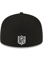 New Era Green Bay Packers Mens Black Side Patch 59FIFTY Fitted Hat