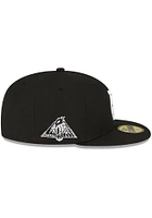 New Era Indianapolis Colts Mens Black Side Patch 59FIFTY Fitted Hat