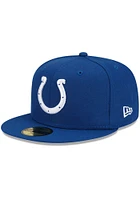 New Era Indianapolis Colts Mens Blue Patch Up 59FIFTY Fitted Hat