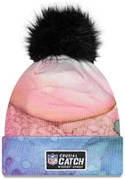 New Era Chicago Bears Pink 2022 Crucial Catch Pom Womens Knit Hat