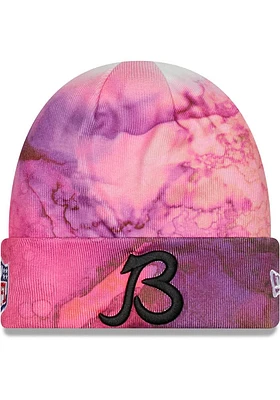 New Era Chicago Bears Pink 2022 Crucial Catch Cuff Mens Knit Hat