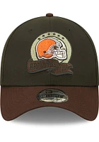 New Era Cleveland Browns Mens Black 2022 Salute to Service 39THIRTY Flex Hat