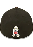 New Era Cleveland Browns Mens Black 2022 Salute to Service 39THIRTY Flex Hat