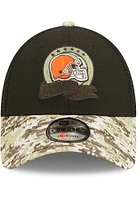 New Era Cleveland Browns 2022 Salute to Service Trucker 9FORTY Adjustable Hat - Black