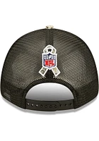 New Era Cleveland Browns 2022 Salute to Service Trucker 9FORTY Adjustable Hat - Black
