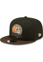 New Era Cleveland Browns Black 2022 Salute to Service 9FIFTY Mens Snapback Hat
