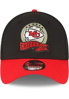 New Era Kansas City Chiefs Mens Black 2022 Salute to Service 39THIRTY Flex Hat