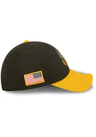 New Era Pittsburgh Steelers Mens Black 2022 Salute to Service 39THIRTY Flex Hat