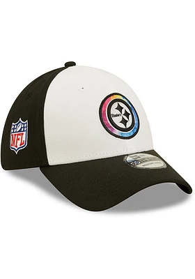 New Era Pittsburgh Steelers Mens White 2022 Crucial Catch Coach 39THIRTY Flex Hat