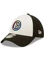 New Era Pittsburgh Steelers Mens White 2022 Crucial Catch Coach 39THIRTY Flex Hat