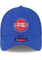 New Era Detroit Pistons Mens Blue Team Classic 39THIRTY Flex Hat