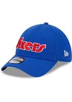 New Era Philadelphia 76ers Mens Blue Alt Team Classic 39THIRTY Flex Hat