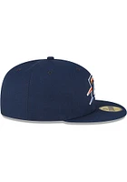 New Era Oklahoma City Thunder Mens Blue Basic 59FIFTY Fitted Hat