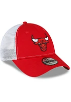 New Era Chicago Bulls Trucker 9FORTY Adjustable Hat - Red