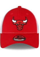 New Era Chicago Bulls Trucker 9FORTY Adjustable Hat - Red