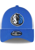 New Era Dallas Mavericks Trucker 9FORTY Adjustable Hat - Blue