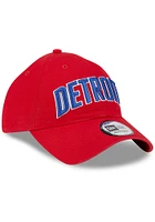 New Era Detroit Pistons Alt STM Casual Classic Adjustable Hat - Red