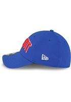 New Era Detroit Pistons Mens Blue Alt Team Classic 39THIRTY Flex Hat
