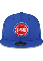 New Era Detroit Pistons Mens Blue Basic 59FIFTY Fitted Hat