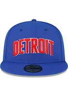 New Era Detroit Pistons Mens Blue Alt Basic 59FIFTY Fitted Hat