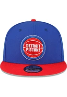 New Era Detroit Pistons Blue 2T Basic 9FIFTY Mens Snapback Hat