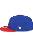 New Era Detroit Pistons Blue 2T Basic 9FIFTY Mens Snapback Hat