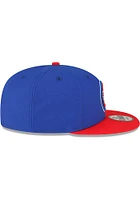 New Era Detroit Pistons Blue 2T Basic 9FIFTY Mens Snapback Hat