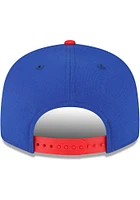 New Era Detroit Pistons Blue 2T Basic 9FIFTY Mens Snapback Hat
