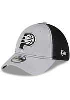 New Era Indiana Pacers Mens Grey 2T Neo 39THIRTY Flex Hat