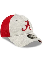New Era Alabama Crimson Tide Active 9FORTY Adjustable Hat - Grey