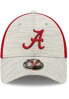 New Era Alabama Crimson Tide Active 9FORTY Adjustable Hat - Grey