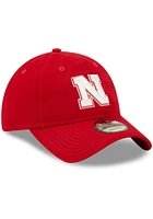 New Era Nebraska Cornhuskers Core Classic 2.0 Adjustable Hat - Red