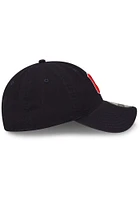New Era Cleveland Guardians Road Core Classic 2.0 9TWENTY Adjustable Hat - Navy Blue