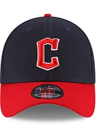 New Era Cleveland Guardians Mens Navy Blue Home Team Classic 39THIRTY Flex Hat