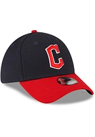 New Era Cleveland Guardians Navy Blue Home JR TOD Team Classic 39THIRTY Youth Flex Hat