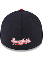 New Era Cleveland Guardians Navy Blue Home JR TOD Team Classic 39THIRTY Youth Flex Hat