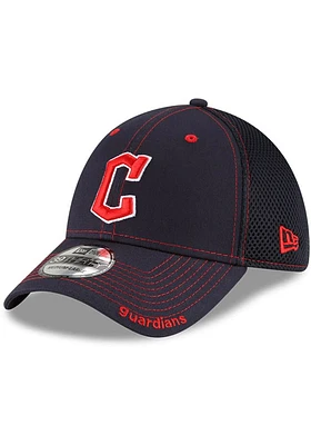 New Era Cleveland Guardians Mens Navy Blue Neo 39THIRTY Flex Hat