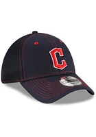 New Era Cleveland Guardians Mens Navy Blue Neo 39THIRTY Flex Hat