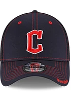 New Era Cleveland Guardians Mens Navy Blue Neo 39THIRTY Flex Hat