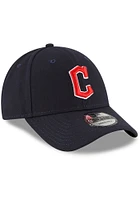 New Era Cleveland Guardians Road The League 9FORTY Adjustable Hat - Navy Blue