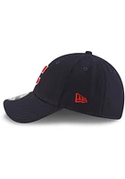 New Era Cleveland Guardians Road The League 9FORTY Adjustable Hat - Navy Blue