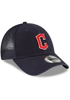 New Era Cleveland Guardians Trucker 9FORTY Classic Adjustable Hat - Navy Blue