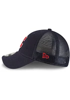 New Era Cleveland Guardians Trucker 9FORTY Classic Adjustable Hat - Navy Blue