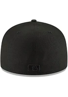 New Era Cleveland Guardians Mens Black Tonal 59FIFTY Fitted Hat