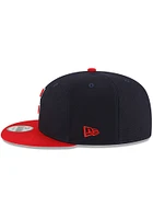 New Era Cleveland Guardians Navy Blue Basic 9FIFTY Mens Snapback Hat
