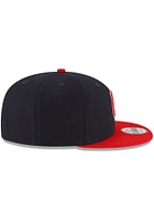 New Era Cleveland Guardians Navy Blue Basic 9FIFTY Mens Snapback Hat
