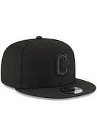 New Era Cleveland Guardians Black Tonal 9FIFTY Mens Snapback Hat