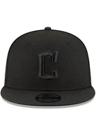 New Era Cleveland Guardians Black Tonal 9FIFTY Mens Snapback Hat