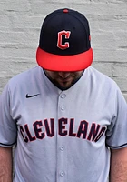 New Era Cleveland Guardians Mens Navy Blue Home AC 59FIFTY Fitted Hat